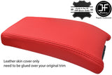 RED GENUINE REAL LEATHER ARMREST LID COVER FOR MERCEDES CLK W208 C208 97-00