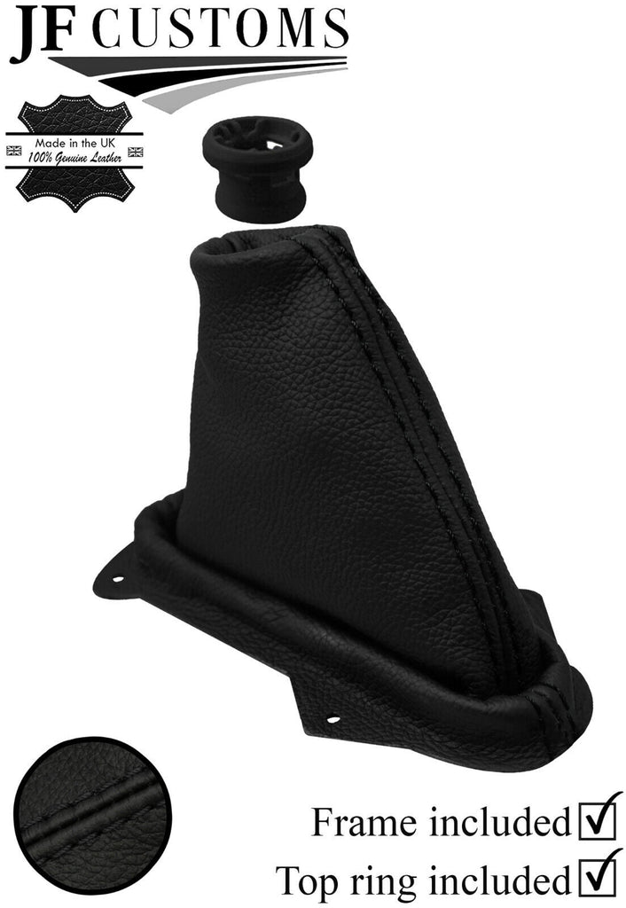 BLACK STITCH LEATHER AUTOMATIC GEAR+PLASTIC FRAME+TOP RING FOR MG ZT ZT-T 99-05