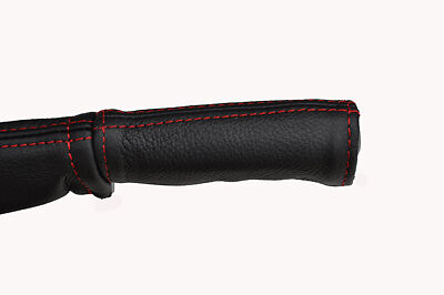 red stitch FITS FORD CORTINA MK2 & LOTUS CORTINA LEATHER HANDBRAKE HANDLE COVER
