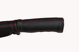 red stitch FITS FORD CORTINA MK2 & LOTUS CORTINA LEATHER HANDBRAKE HANDLE COVER