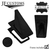 BLACK STITCH LEATHER GEAR GAITER + FRAME FOR VW GOLF MK2 GTI G60 RALLYE STYLE2