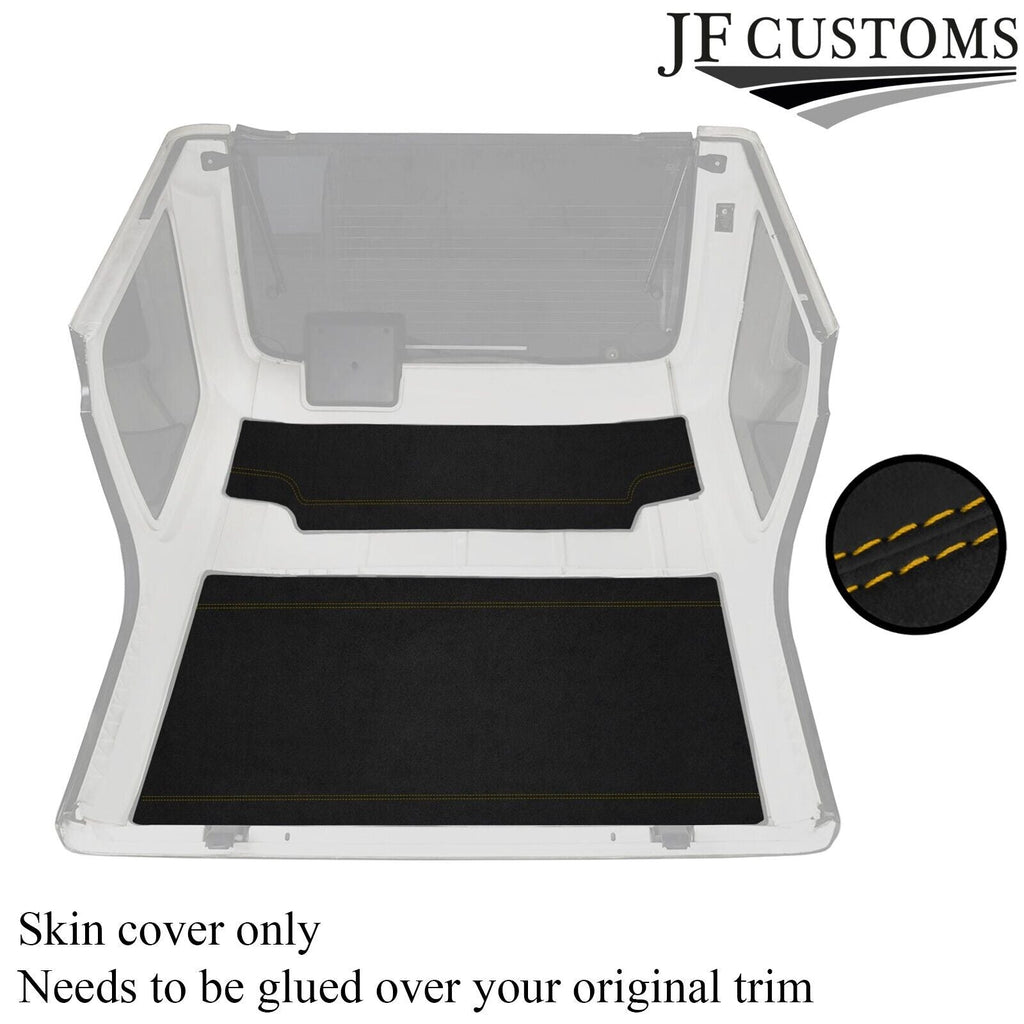YELLOW STITCH LUXE SUEDE HEADLINER COVER FOR JEEP WRANGLER TJ 1997-2006