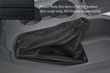 BLACK STITCHING LEATHER SKIN HANDBRAKE GAITER FITS FORD RANGER 2012-2015