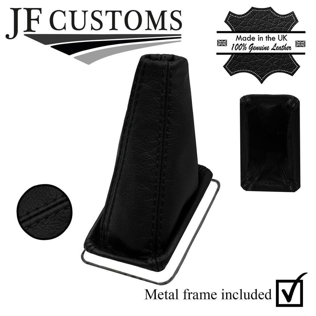 BLACK STITCH AUTOMATIC GEAR GAITER+METAL FRAME FOR LAND ROVER FREELANDER 98-02