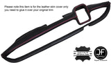 RED STITCHING DASH DASHBOARD LEATHER COVER FITS MERCEDES W110 W111 CUSTOM NEW