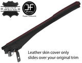 RED STITCH REAL LEATHER HANDBRAKE GAITER COVER FITS SMART FORTWO 451 07-14