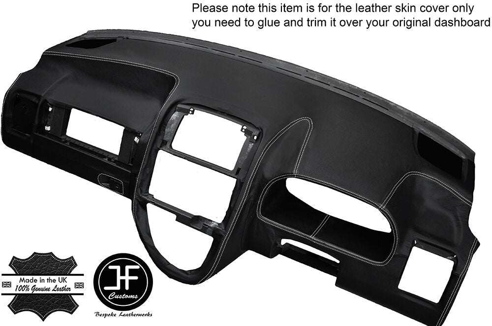 WHITE STITCHING DASH DASHBOARD LEATHER COVER FITS MERCEDES VITO W638 1996-2003