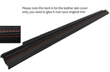 RED STITCH 1X REAR TAIL DOOR SILL SKIN COVERS FITS LAND ROVER DISCOVERY 96-04