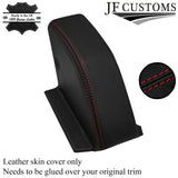 D RED STITCH LEATHER GLOVE BOX END TRIM PANEL COVER FOR VW T4 TRANSPORTER
