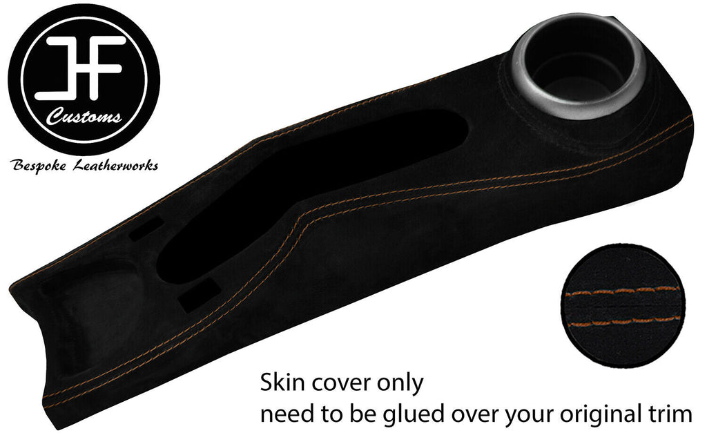 BROWN   STITCH CENTRE CONSOLE TRIM SUEDE COVER FITS BMW MINI R50 R52 R53 04-06
