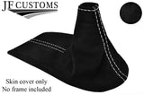 WHITE STITCH SUEDE GEAR GAITER FITS PORSCHE BOXSTER CARRERA 911 996 986 97-04