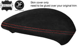 RED STITCH SPEEDO CLUSTER HOOD SUEDE COVER FOR BMW 1 SERIES E81 E82 E87 E88