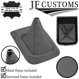 GREY ITALIAN LEATHER GEAR GAITER+SURROUND COVERS+FRAMES FOR XTRAIL T30 04-07