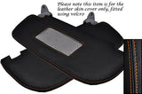 ORANGE STITCH FITS ALFA ROMEO GT 2003-2010 2X SUN VISORS LEATHER SKIN COVER ONLY