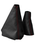 RED STITCH FITS RENAULT MEGANE MK3 MKIII 2008-2013 GEAR + HANDBRAKE GAITERS