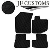 BLACK DIAMOND STITCH VINYL 4X TAILORED FLOOR CARPETS FOR SUZUKI SPLASH 08-14