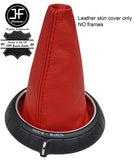 RED REAL LEATHER MANUAL GEAR GAITER FOR BMW MINI COOPER F55 F56 2014-2018