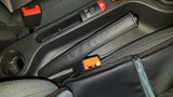 BLACK STITCH REAL LEATHER HANDBRAKE GAITER FITS MG MG3 2011-2017 CUSTOM NEW