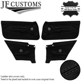 BLACK STITCH LEATHER 8X DOOR TRIM+ARMREST COVERS FOR BMW F32 F33 F82 F83