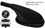 BLACK LTHR HANDBRAKE GAITER OVER RUBBER+HANDLE FOR ALFA ROMEO SPIDER 105 EARLY