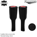 BLACK STITCH LEATHER AUTOMATIC SMG CENTRE KIT COVERS FOR BMW E46 COUPE 98-04