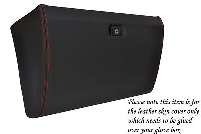 red stitch FITS VW T25 BUS VAN VANAGON WESTFALIA GLOVE BOX LID LTHR COVER ONLY