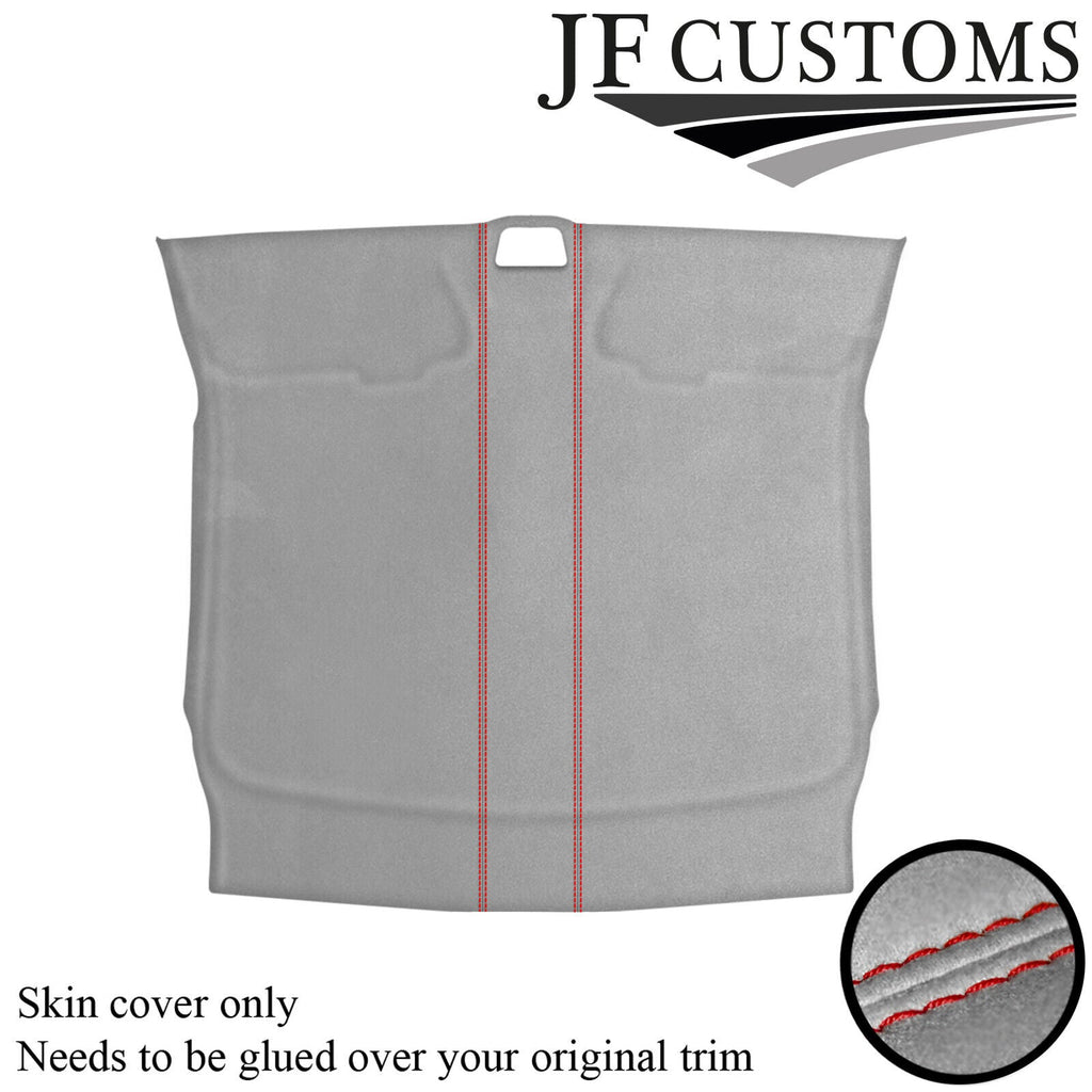 RED STITCH L GREY SUEDE ROOF HEADLINER COVER FOR PORSCHE CAYMAN 987 05-12