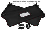 RED STITCHING 2X SUN VISORS LEATHER COVERS FITS ALFA ROMEO 90 1984-1987