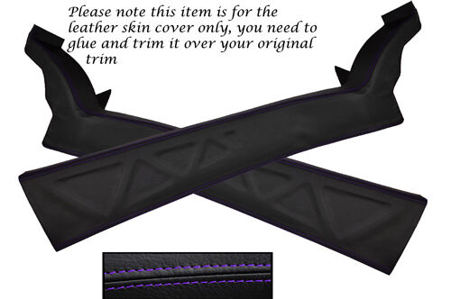 PURPLE STITCH FITS VAUXHALL OPEL VX220 VX 220 TURBO SPEEDSTER 2X DOOR SILL COVER