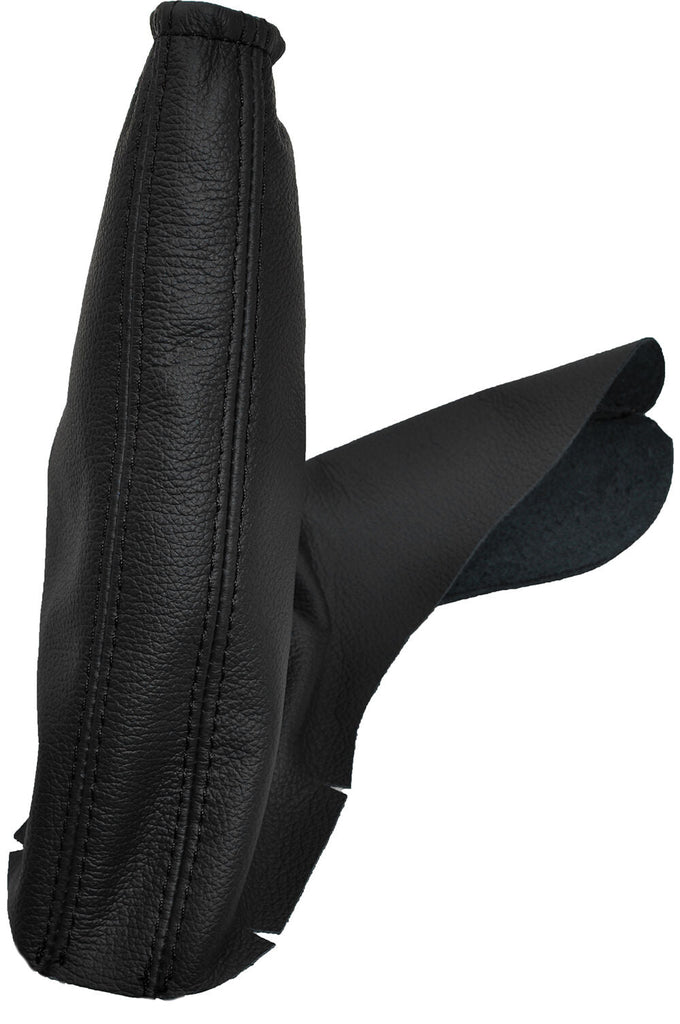 BLACK DOUBLE STITCH   FITS VAUXHALL OPEL ASTRA MK4 G HANDBRAKE GAITER CUSTOM NEW