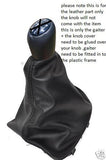 FITS RENAULT LAGUNA BLACK GAITER & GEAR KNOB COVER 6 SPEED CUSTOM NEW MADE IN UK