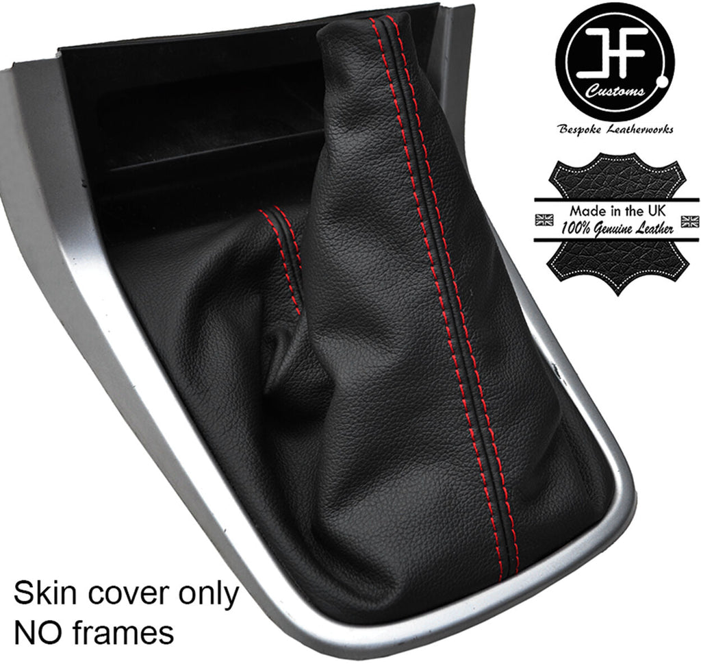 RED STITCHING LEATHER MANUAL GEAR GAITER FITS ISUZU D MAX D-MAX 2012-2017
