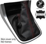 RED STITCHING LEATHER MANUAL GEAR GAITER FITS ISUZU D MAX D-MAX 2012-2017