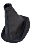 FITS LANCIA FULVIA BLACK LEATHER GEAR GAITER black stitch CUSTOM NEW MADE IN UK