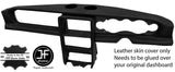 BLACK STITCHING DASH DASHBOARD REAL LEATHER COVER FOR FIAT 124 SPIDER 1983-1985