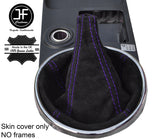 PURPLE STITCH REAL SUEDE MANUAL GEAR GAITER FITS LEXUS IS200 MK1 1998-2005