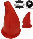 RED REAL LEATHER MANUAL GEAR GAITER FITS PORSCHE 911 930 1975-1989 CUSTOM NEW