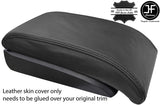 BLACK  REAL LEATHER SLIDING  ARMREST COVER FOR VW TOURAN CADDY 2003-2010