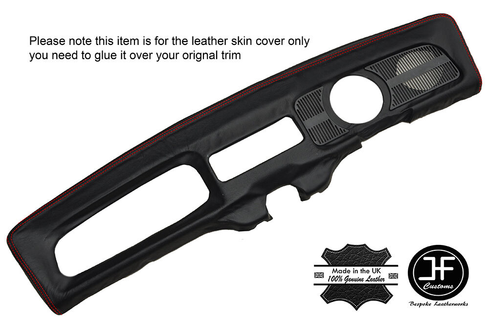 RED STITCH DASH DASHBOARD PAD LEATHER COVER FITS VW BEETLE CLASSIC 1968-1970