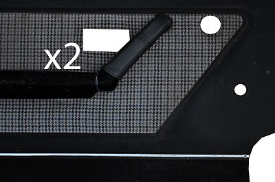 black stitch FITS VW GOLF MK1 JETTA SCIROCCO CADDY 74-93  2X DOOR HANDLE COVERS