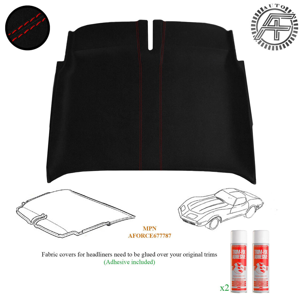 LUXE SUEDE HEADLINER COVER FITS CORVETTE C3 1968�1982 CUSTOM NEW MADE IN UK