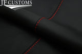 RED STITCH LEATHER 2X FRONT DOOR TRIM COVERS FOR MERCEDES W164 05-11 JF2