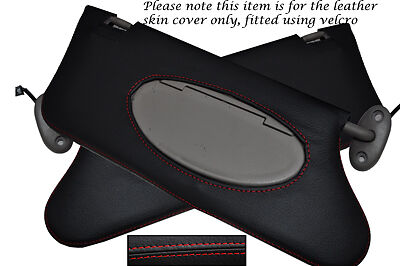 RED STITCHING FITS ROVER 75 MG ZT 1999-2005 2X SUN VISORS LEATHER COVERS ONLY