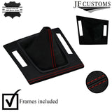 D RED STITCH LEATHER MANUAL CENTRE KIT COVERS FOR BMW E46 COUPE 98-04 CUSTOM NEW