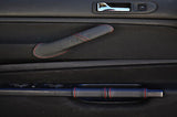 red stitch FITS VW GOLF MK4 4 IV 2X FRONT LEATHER DOOR HANDLE COVERS CUSTOM NEW
