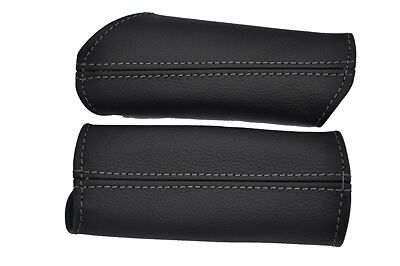 grey stitching FITS CORVETTE C6 2 x DOOR PANEL HANDLES COVERS 2005-2012 LEATHER