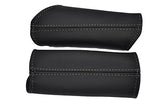 grey stitching FITS CORVETTE C6 2 x DOOR PANEL HANDLES COVERS 2005-2012 LEATHER