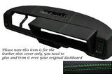 GREEN STITCHING FITS FIAT X1/9 X19 DASH DASHBOARD LEATHER SKIN COVER ONLY