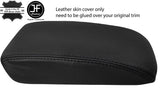 BLACK & BLACK TOP GRAIN LEATHER ARMREST LID COVER FOR VW GOLF MK7 VII 2013-2018