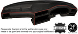 RED STITCH DASH DASHBOARD LEATHER SKIN COVER FITS BMW 3 SERIES E30 81-92 STYLE 2